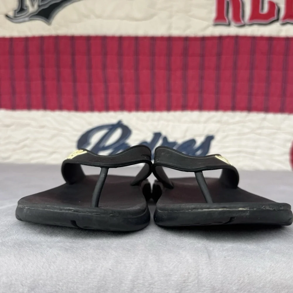 Size 6 - Oakley Men's B1B Flip‎ Flops Blackout Black